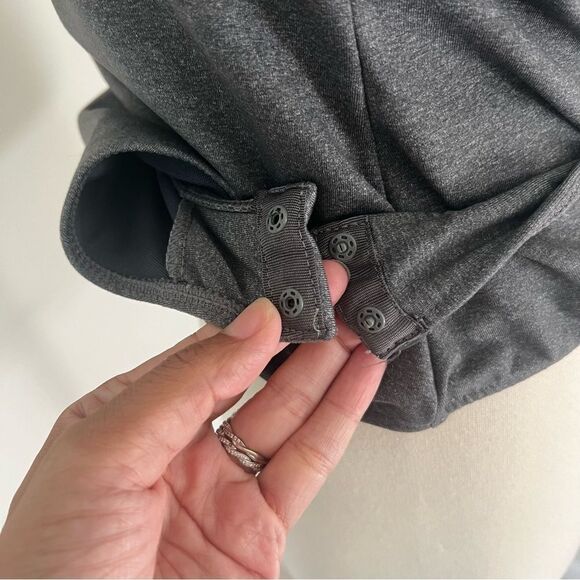 Free People Grey Square Neck Bodysuit L - Picture 5 of 5